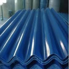 FRP Corrugated Sheets, Color : Blue for Premises Ventilation