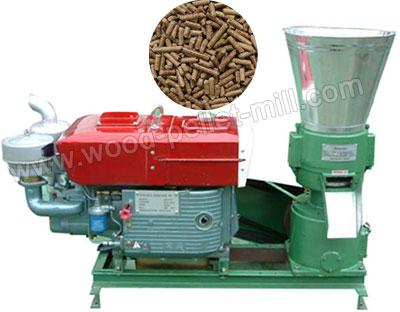 Diesel Flat Die Wood Pellet Mill, Brand Name : AMS