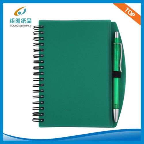 A4 Plastic Cover Spiral Notebook, Ball Pen