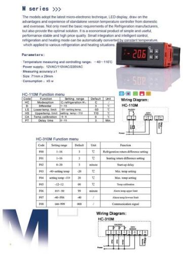 Temperature controller, Packaging : Box