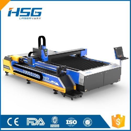 Fiber Metal Tube Laser Cutting Machine, Model Number : HS-M3015B