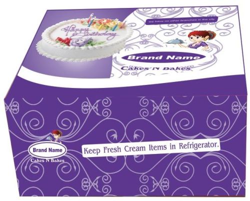 Printed Corrugated Cake Boxes, Feature : High Strength, Lightweight