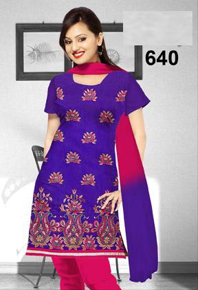 Ladies Half Sleeve Churidar Suits