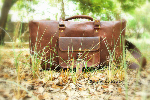 Leather Overnight Bag