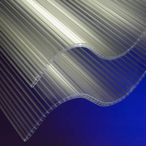 Corrugated Polycarbonate Sheets, Brand Name : Aesthet
