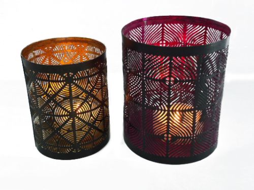 Iron Etched Votive