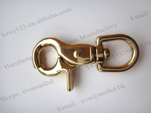 Zinc alloy Gold Snap Hooks, Packaging Type : gold;nickle;black