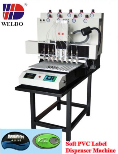 8 Colors 24 Needles Soft Liquid PVC Label Dispensing Machine