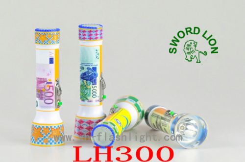 New Design Cree Plastic LED Flashlight Torch With Light Effect In The Dark