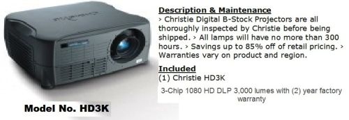 LCD Projector Christie Hd 3k