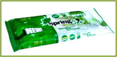Spring Line Bathroom Wet Wipes
