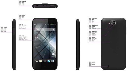 Tj43 Quad-core Mt-6589 4.3 Mobile Phone, Brand Name : sosmart
