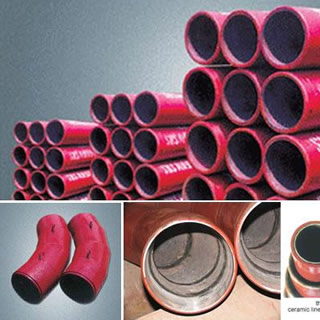 Abrasion Resistant Ceramic Lined Pipe, Brand Name : Sunny Steel