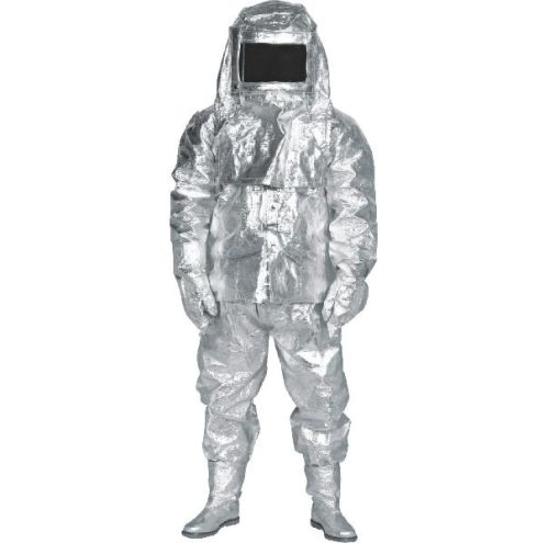 Cap Polyester Fire Resistant Suit, For Industrial, Closing Type : Zipper