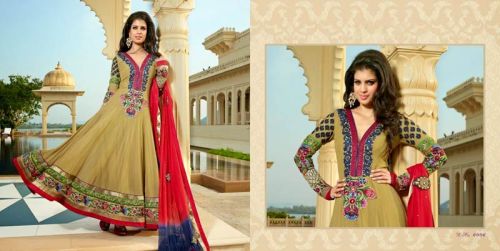 Dark Beige Anarkali Dress