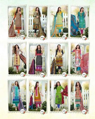 Semi Lawn Cotton Suits