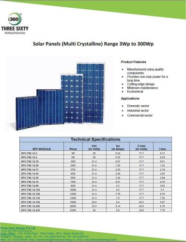 Solar Spv Modules, Solar Panels