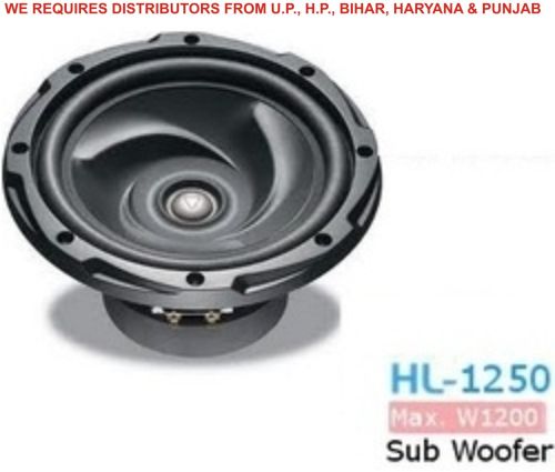 HOLLYWOOD Car Woofer 1250, Color : Black