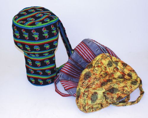 Djembe Drum Bags - African Print Fabric