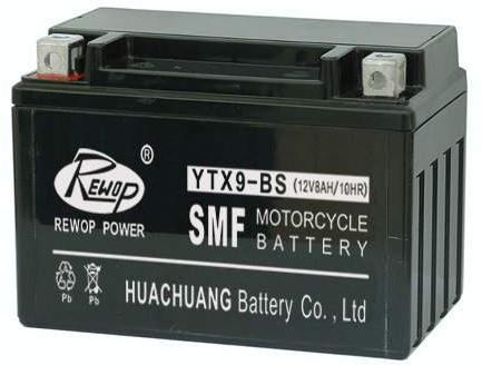 Rechargeable Motorcycle Battery, Ytx9-bs, Storage Lead Acid Battery, 12v