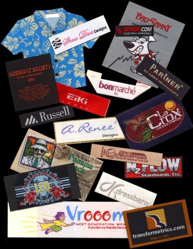 Woven labels, Technics : Machine Made