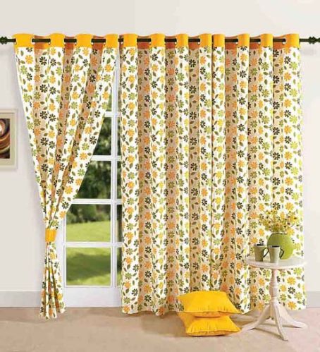 Cotton Curtain, For Window, Hotel, Hospital, Home, Doors, Pattern : Printed