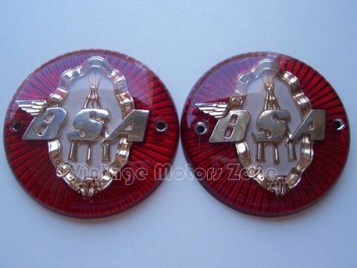 Bsa A7 A10 M20 B33 Gas Tank Badge Emblem Set