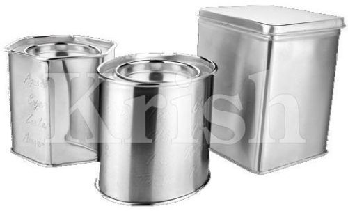 KRISH STAINLESS STEEL STAINLESS STEEL Kitchen Canister, Feature : ECO FRIENDLY