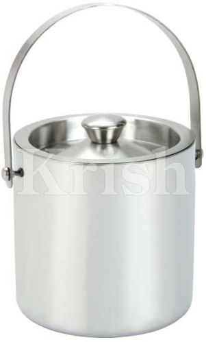 KRISH STAINLESS STEEL Ice Buckets, Size : 12 X 12 / 15 X 15 Cm