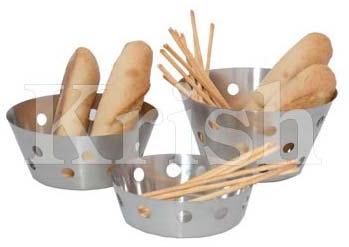 Heavy Bread Basket With Round Cutting