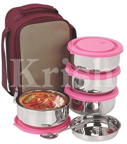 STAINLESS STEEL Lunch Boxes., Size : - -