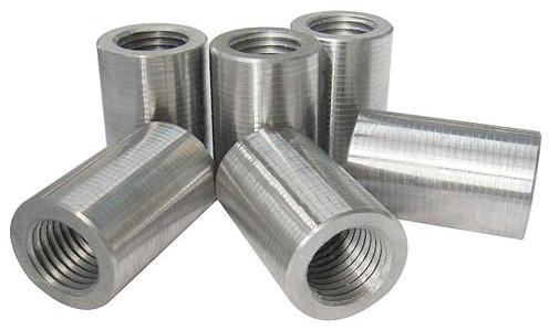 Round Steel Rebar Coupler, For Jointing, Length : 1inch, 2inch, 3inch, 4inch