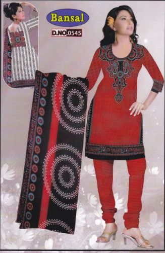 Bansal 4 Straw Cotton Printed Suit