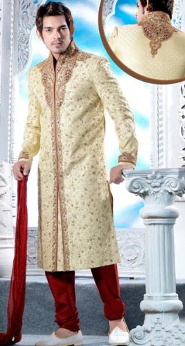 Hand Embroidered Mens Sherwani