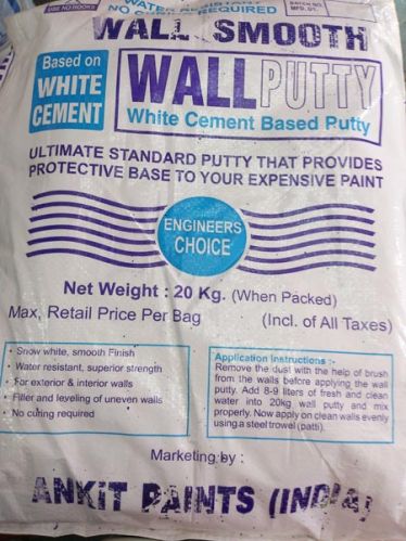 White Cement Based Wall Putty