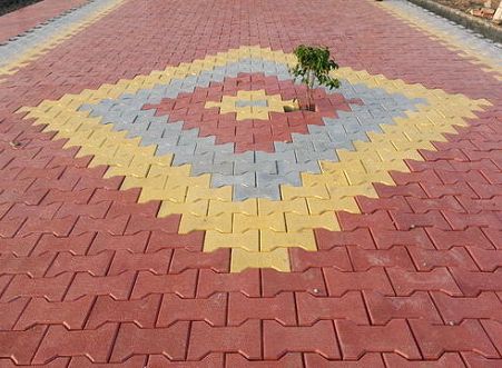 Polished I-Shape Paver Interlocking Tiles, Color : Yellow, Red, Blue, Etc