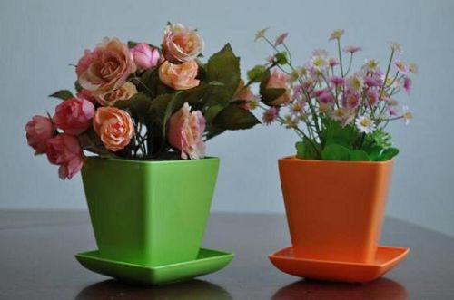 Outdoor Highlight Square Flower Pots, Brand Name : Verona