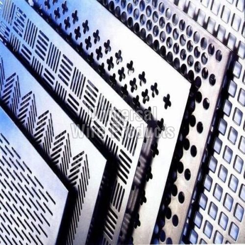 Rectangular Metal Coated Perforated Sheets, For Flooring, Outdoor Furnitures, Stairs, Width : 0-500mm