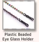 Plastic Beaded Eye Glass Holder