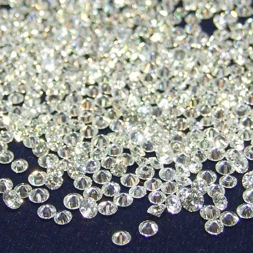 Round Polished Parcel White Diamond, For Jewellery Use, Size : 0-10mm