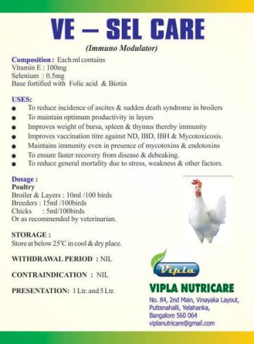 VE-SEL Care Poultry Feed Supplement