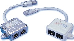 One Male To Two Female Connectors