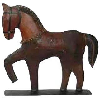 Wooden Horse Statue
