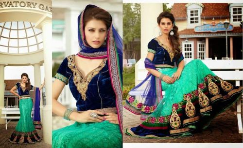 Designer lehenga choli Usage : Formal, Festive Occasions