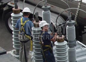 HV Bushing Transformer Erection