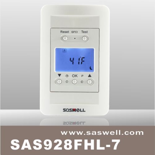 24v Us Standard Weekly Programmable Electric Floor Heating Room Thermostats With Safety Gfci