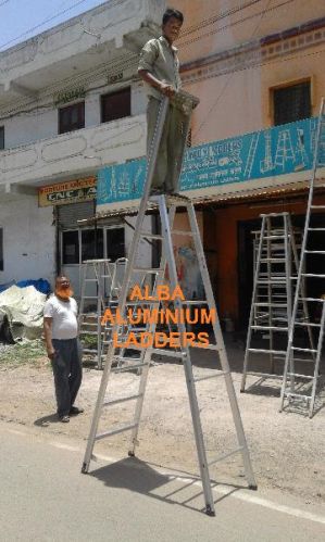 Aluminium Self Support Ladder With Railing