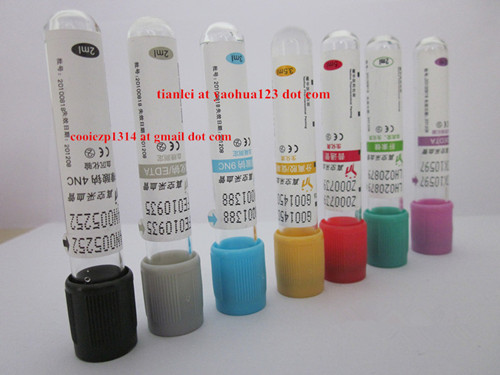 PET and Glass Vacuum Blood Collection Tubes