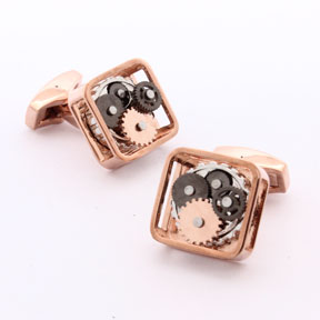 Brass Gold Watch Cufflinks