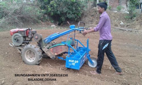 Powertiller Groundnut Seed Drill, Color : BLUE